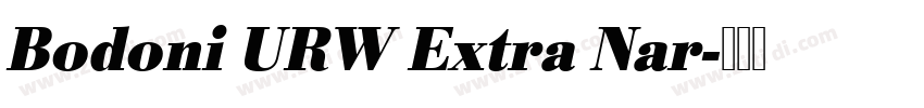 Bodoni URW Extra Nar字体转换